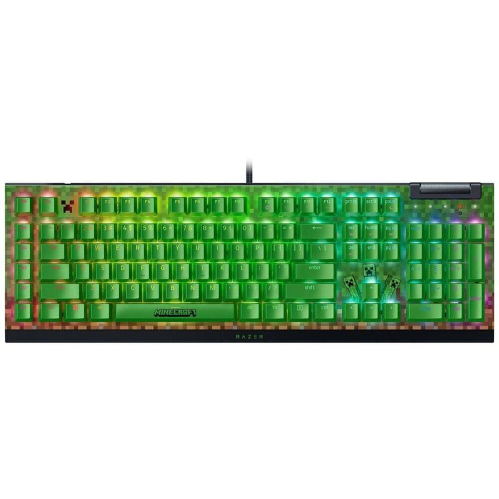 Razer -  BlackWidowV4 X Gaming Keyboard Green Switch  Green